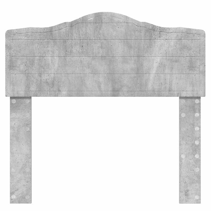 vidaXL Fejtámla fejtámlával Beton Szürke 80 cm Faanyag