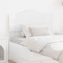 vidaXL Fejtámla Fényes Fehér Szerelt fa