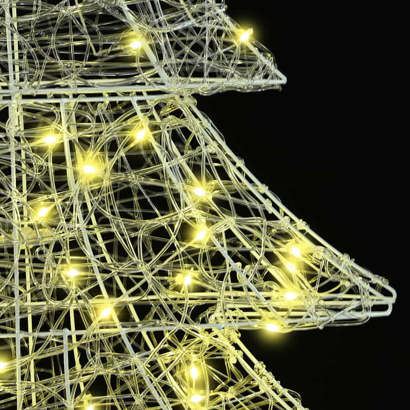 vidaXL Karácsonyfa 100 LED-del Meleg fehér 120 cm Akril