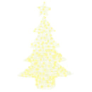 vidaXL Karácsonyfa 100 LED-del Meleg fehér 120 cm Akril