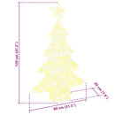 vidaXL Karácsonyfa 100 LED-del Meleg fehér 120 cm Akril