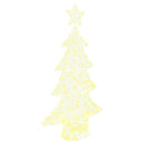 vidaXL Karácsonyfa 160 LED-del Meleg fehér 150 cm Akril