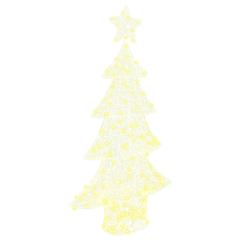 vidaXL Karácsonyfa 160 LED-del Meleg fehér 150 cm Akril
