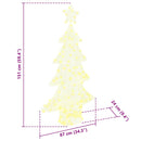 vidaXL Karácsonyfa 160 LED-del Meleg fehér 150 cm Akril