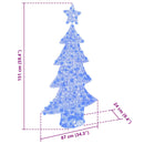 vidaXL Karácsonyfa 160 LED-del Kék 150 cm Akril
