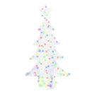 vidaXL Karácsonyfa 160 LED-del Sokszínű 150 cm Akril