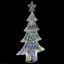 vidaXL Karácsonyfa 160 LED-del Sokszínű 150 cm Akril