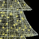 vidaXL Karácsonyfa 240 LED-del Meleg fehér 180 cm Akril