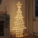 vidaXL Karácsonyfa 240 LED-del Meleg fehér 150 cm Akril