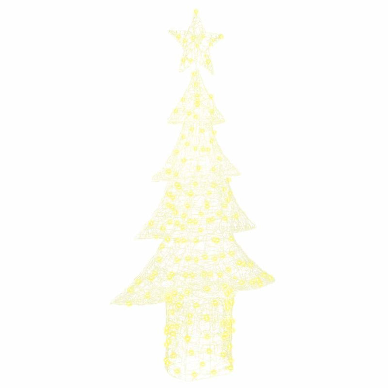 vidaXL Karácsonyfa 240 LED-del Meleg fehér 180 cm Akril
