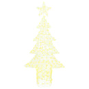 vidaXL Karácsonyfa 240 LED-del Meleg fehér 180 cm Akril