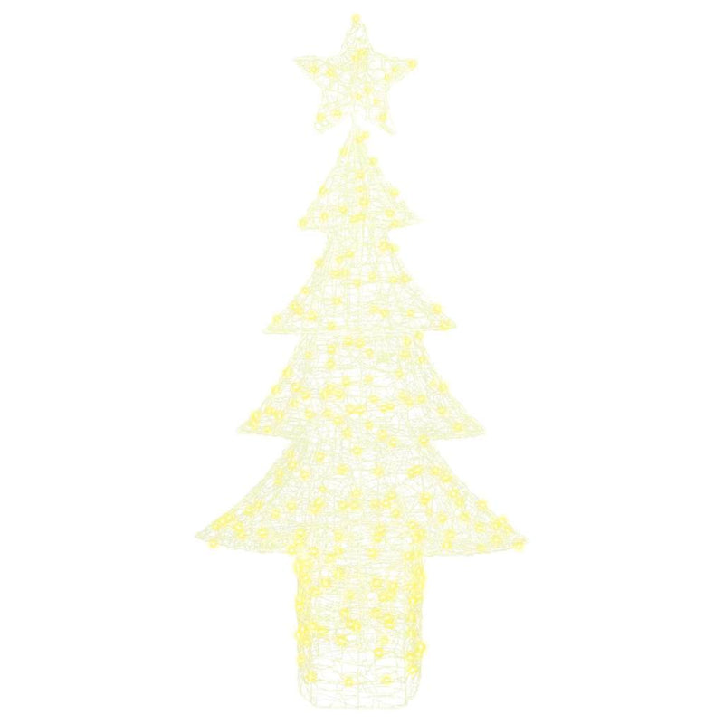 vidaXL Karácsonyfa 240 LED-del Meleg fehér 180 cm Akril