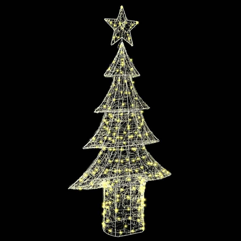 vidaXL Karácsonyfa 240 LED-del Meleg fehér 180 cm Akril
