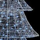 vidaXL Karácsonyfa 240 LED-del Hideg feher 180 cm Akril