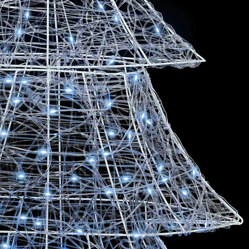 vidaXL Karácsonyfa 240 LED-del Hideg feher 180 cm Akril