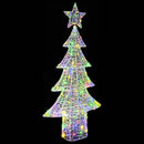 vidaXL Karácsonyfa 240 LED-del Sokszínű 180 cm Akril