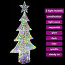 vidaXL Karácsonyfa 240 LED-del Sokszínű 180 cm Akril