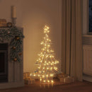 vidaXL Karácsonyfa 120 LED-del Meleg fehér 120,5 cm PET