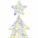 vidaXL Karácsonyfa 160 LED-del Meleg fehér 150 cm PET