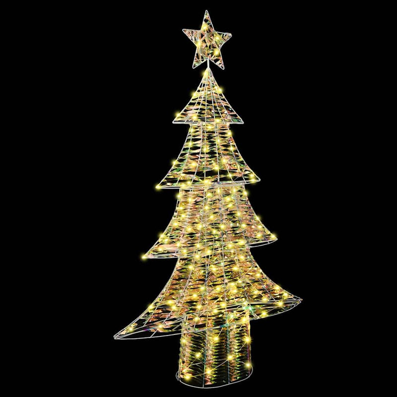 vidaXL Karácsonyfa 160 LED-del Meleg fehér 150 cm PET