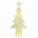 vidaXL Karácsonyfa 240 LED-del Meleg fehér 180 cm PET