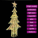 vidaXL Karácsonyfa 240 LED-del Meleg fehér 181 cm PET