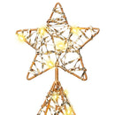 vidaXL Karácsonyfa 120 LED-del Meleg fehér 120,5 cm PET