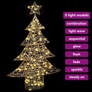 vidaXL Karácsonyfa 120 LED-del Meleg fehér 120,5 cm PET