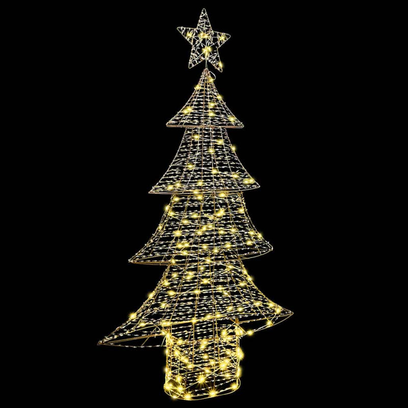 vidaXL Karácsonyfa 160 LED-del Meleg fehér 150 cm PET