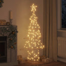 vidaXL Karácsonyfa 240 LED-del Meleg fehér 181 cm PET