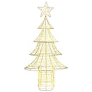 vidaXL Karácsonyfa 240 LED-del Meleg fehér 181 cm PET