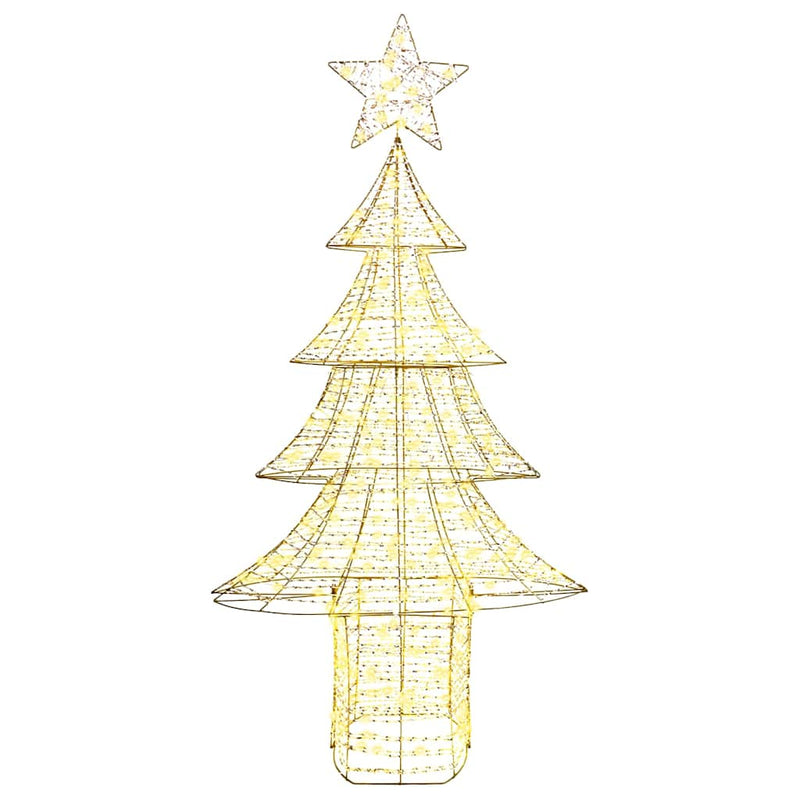vidaXL Karácsonyfa 240 LED-del Meleg fehér 180 cm PET