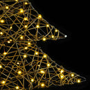 vidaXL Karácsonyfa 120 LED-del Meleg fehér 120 cm Rattan