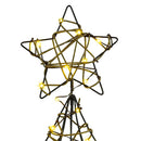 vidaXL Karácsonyfa 120 LED-del Meleg fehér 150 cm Rattan