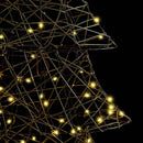 vidaXL Karácsonyfa 160 LED-del Meleg fehér 150 cm Rattan