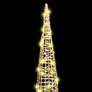 vidaXL Karácsonyfa 90 LED-del 3 pcs Meleg fehér 20 x 20 x 80 cm PET