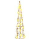 vidaXL Karácsonyfa 90 LED-del 3 pcs Meleg fehér 20 x 20 x 80 cm PET