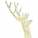 vidaXL Rénszarvas család 3 pcs Meleg fehér 67 x 26 x 127 cm PET