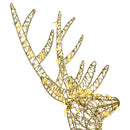 vidaXL Rénszarvas család 3 pcs Meleg fehér 67 x 26 x 127 cm PET