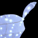 vidaXL Rénszarvas család 3 pcs Hideg feher 68 x 26 x 127 cm szövet