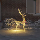 vidaXL 3D rénszarvas 140 LED Meleg fehér 128 cm PET