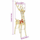 vidaXL 3D rénszarvas 140 LED-del Meleg fehér 128 cm PET