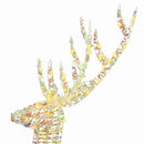 vidaXL 3D rénszarvas 250 LED Meleg fehér 96 x 40 x 180 cm PET