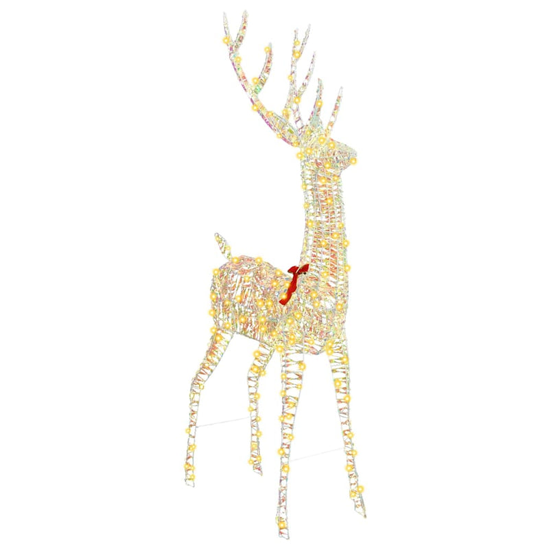 vidaXL 3D rénszarvas Meleg fehér 180 cm PET