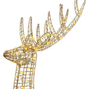 vidaXL 3D rénszarvas 250 LED-del Meleg fehér 180 cm PET