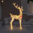 vidaXL 3D rénszarvas 250 LED Meleg fehér 96 x 40 x 180 cm PET