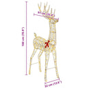 vidaXL 3D rénszarvas 250 LED-del Meleg fehér 180 cm PET