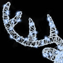 vidaXL Rénszarvas fej Hideg feher 68 x 36.5 x 62.5 cm Akril