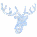 vidaXL Rénszarvas fej Hideg feher 68 x 36.5 x 62.5 cm Akril