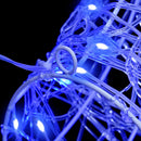 vidaXL Rénszarvas fej 140 LED-del Kék 68 x 36,5 x 62,5 cm Akril